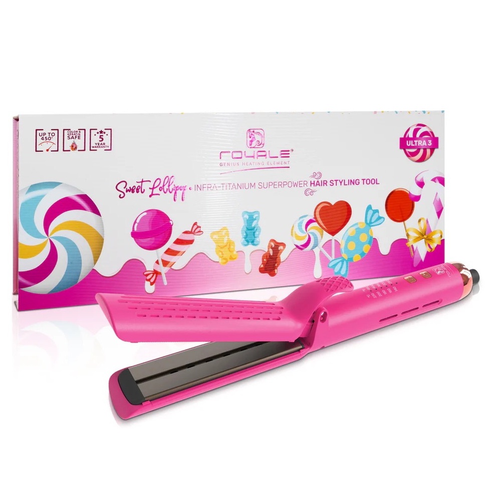 Sweet Lollipop Pink Hair Straightener & Styler